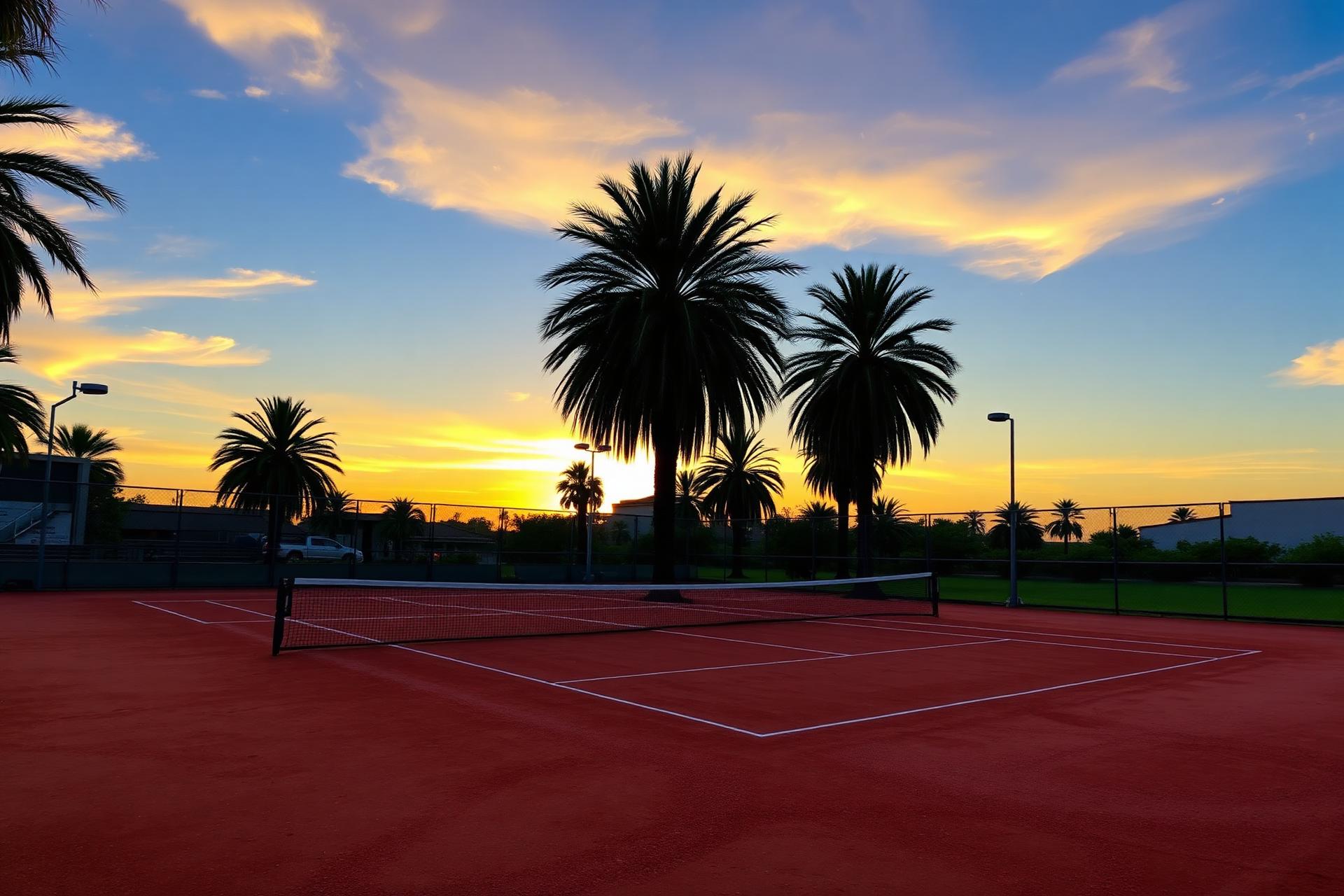 Tennis court in Miraflores, Lima